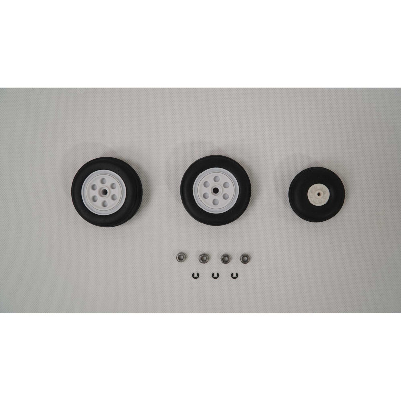 Wheel Set: F-16 Falcon-Gray 80mm EDF E-Flite - FLASH RC