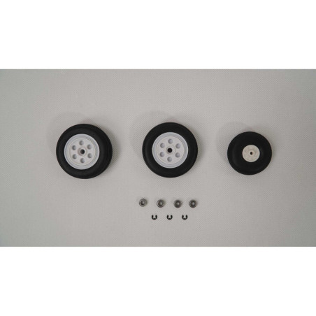 Wheel Set: F-16 Falcon-Gray 80mm EDF E-Flite - FLASH RC