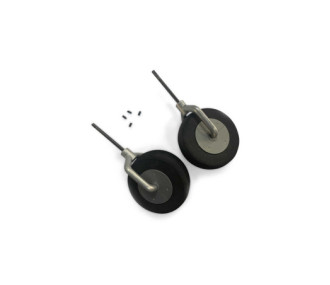 Main Gear Struts w/Wheels (pair): Beechcraft D18 E-Flite - FLASH RC