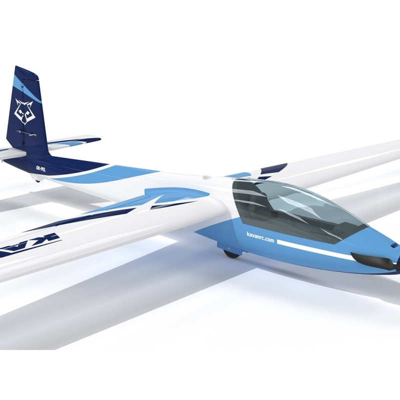 Motoplaneur Kavan Swift S-1 env. 2.4m ARF bleu - FLASH RC