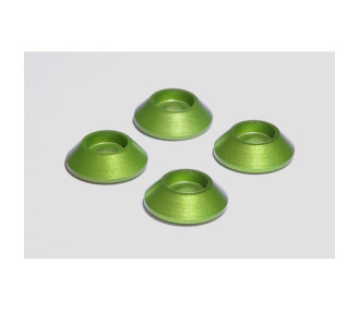 Alu. Juego de arandelas anodizadas 4mm - FLASH RC