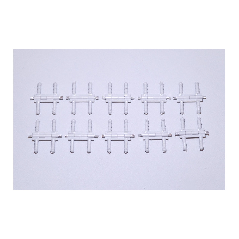 Plastic Pin Hinges Twin (10pcs) - FLASH RC