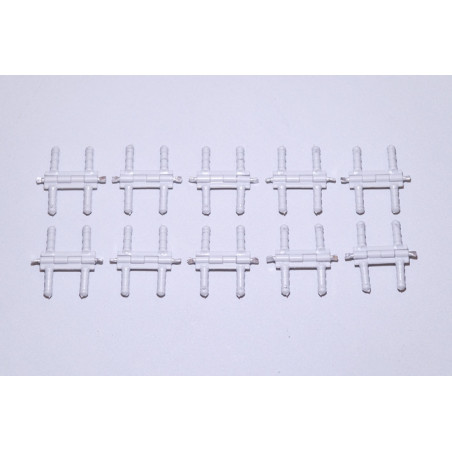 Plastic Pin Hinges Twin (10pcs) - FLASH RC