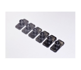Plastic Nut 6mm (6 pcs) - FLASH RC