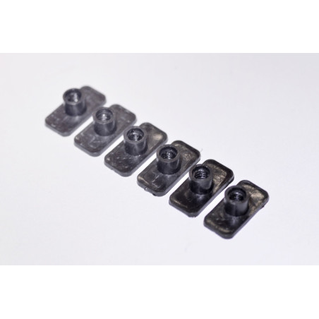 Dado in plastica 6 mm (6 pezzi) - FLASH RC