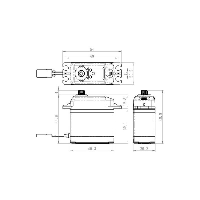 Servo numérique Savox SA-1230SG+ ( 79g, 36kg/cm , 0.16s/60) - FLASH RC