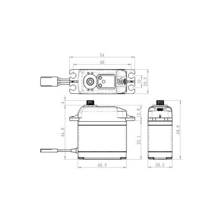 Savox SA-1230SG+ digital servo (79g, 36kg/cm, 0.16s/60°) - FLASH RC