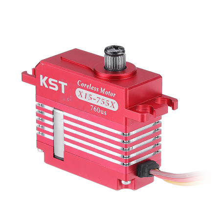 Servo Numérique KST X15-755x (40g, 10.2Kg/cm , 0.04s/60°) - FLASH RC