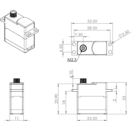 Servo MKS digital HV6150H - FLASH RC