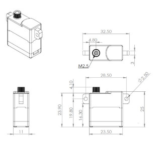 Digitales Mini-Servo MKS HV6150 2