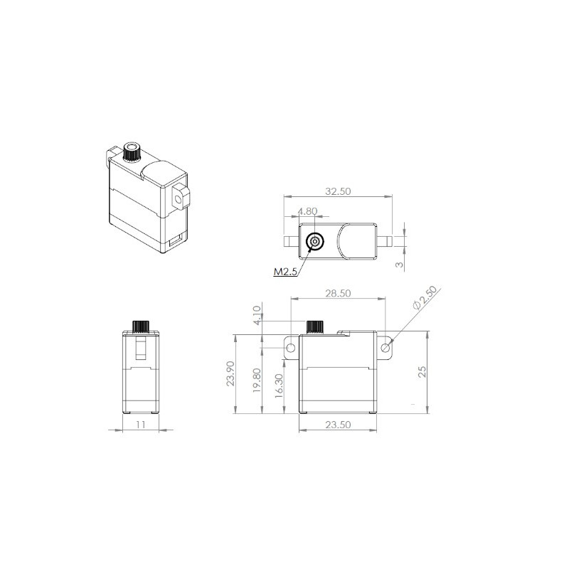 Miniservo digital MKS HV6150