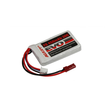 Batería Lipo ROXXY Evo 2s 450mAh 30c JST-BEC