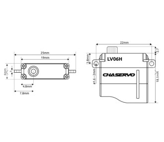 LV06H digital servo chaservo MICRO (6g, 1.7kg.cm, 0.055s) - FLASH RC 2