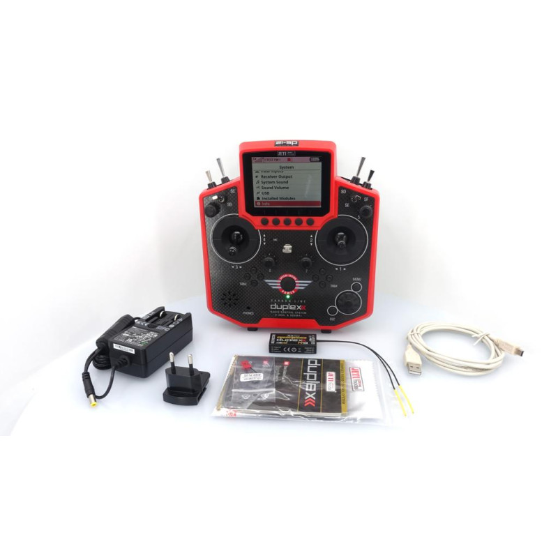 Jeti DS12 +R9 Multimode - Carbon Rouge Spécial Edition