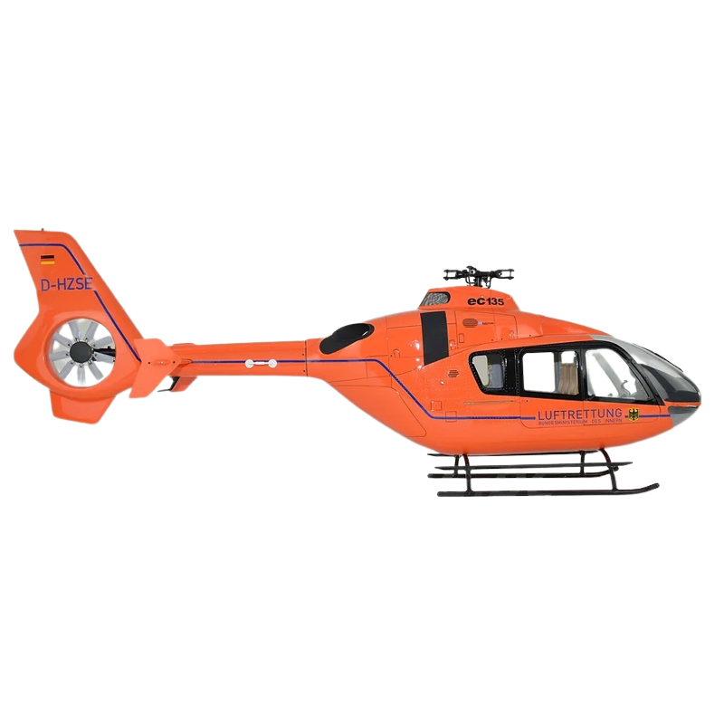 Fuselages, accessoires Hélico - EC145 T1 Blanc/Rouge REGA KIT ARF Classe 800 - FLASH RC