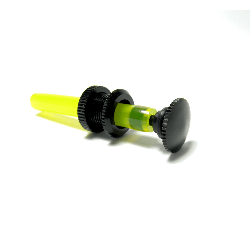 Prise de remplissage rond "FUEL DOT" alu anodisée noir