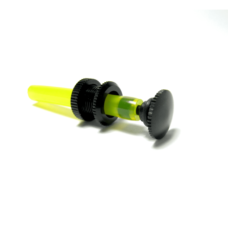 Prise de remplissage rond "FUEL DOT" alu anodisée noir
