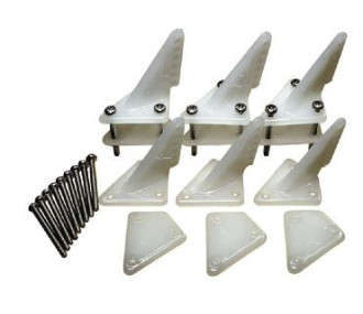 NYLON SCREW-ON CONTROL HORN 25 mm 2 PCS - FLASH RC