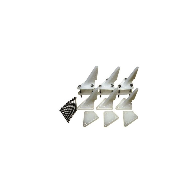 NYLON SCREW-ON CONTROL HORN 25 mm 2 PCS - FLASH RC