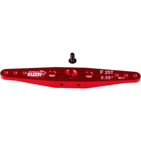Kuza 2-arm servo horn 25T 84/72/60mm 3.25 M2.5mm Aluminum - FLASH RC