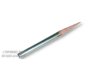 MEULE CONIQUE DIAM 6mm AXE 6mm GRAIN FIN - FLASH RC