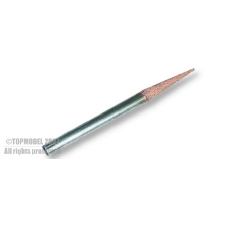 MEULE CONIQUE DIAM 6mm AXE 6mm GRAIN FIN - FLASH RC