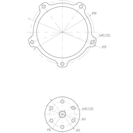 Moteur essence 4 temps GF150 R5 150cc radial 5 cylindres - NGH