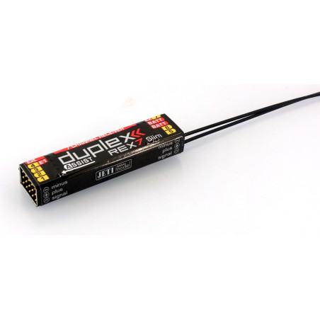 JETI - REX 7 Slim ASSIST Receptor Duplex EX 2.4Ghz Jeti 7 Canales - RC FLASH