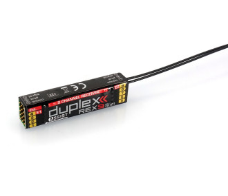 JETI - Récepteur REX 9 Slim ASSIST Duplex EX 2.4Ghz Jeti 9 Voies - FLASH RC