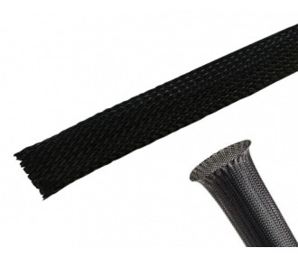 GAINE DE PROTECTION TRESSEE EXTENSIBLE 20mm NOIR