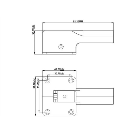 Aircraft retractable landing gear - Retractable landing gear (XL) Alu 8.0mm swivel - FLASH RC