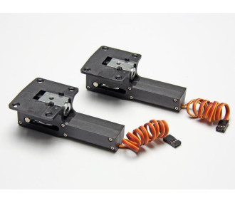 Trains rentrants avions - Train retractable électr. (XL) Alu 10.0mm (2pcs) - FLASH RC