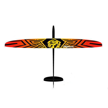 F3K Falcon Regular V2   Orange / Jaune High Quality - FLASH RC