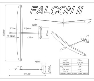 F3K Falcon Regular V2 Violet / Blue High Quality 2