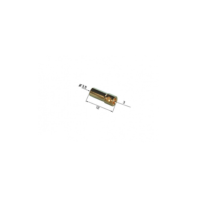 CONTACT OR 3,5 FEMELLE 3pcs - FLASH RC
