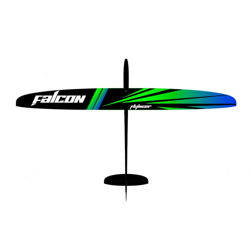 F3K Falcon Strong V2   Vert / Bleu High Quality - FLASH RC