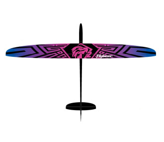 Planeur RC -F3K Falcon Strong V2   Violet / Bleu High Quality - FLASH RC