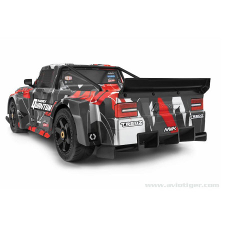 Car-RC-drift - QUANTUM R FLUX 4S 4X4 GRIS ROUGE - FLASHRC