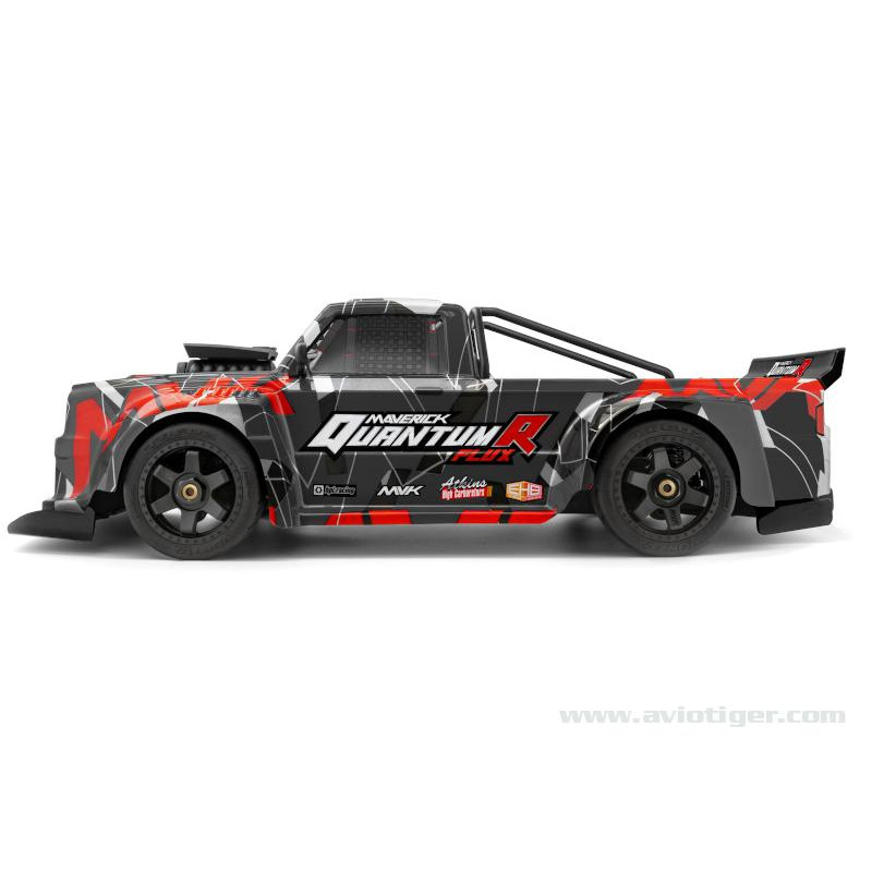 Car-RC-drift - QUANTUM R FLUX 4S 4X4 GRIS ROUGE - FLASHRC