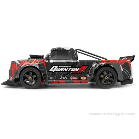 Auto-RC-drift - QUANTUM R FLUX 4S 4X4 GRIS ROUGE - FLASHRC