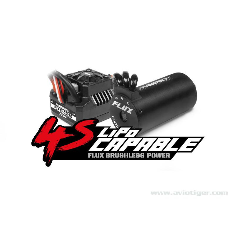 Car-RC-drift - QUANTUM R FLUX 4S 4X4 GRIS ROUGE - FLASHRC