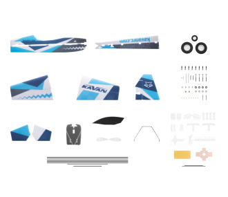 Avión acrobático RC - Avion KAVAN Savage Max Bleu EPP 1.08m - FLASHRC 2