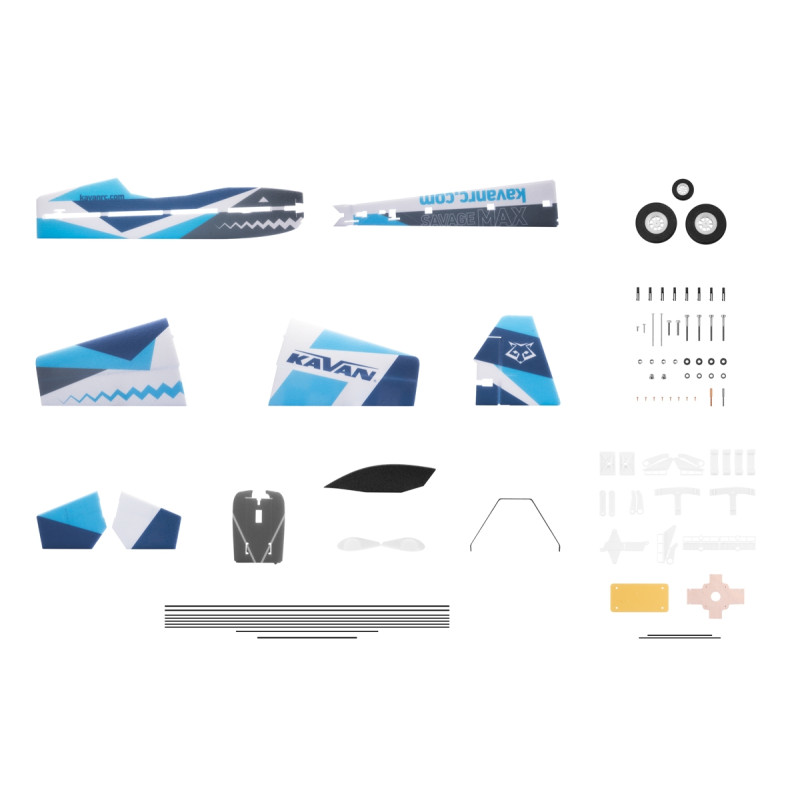 Avión acrobático RC - Avion KAVAN Savage Max Bleu EPP 1.08m - FLASHRC