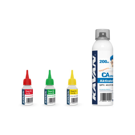 Lot accélérateur + 3x colles cyano KAVAN - FLASH RC