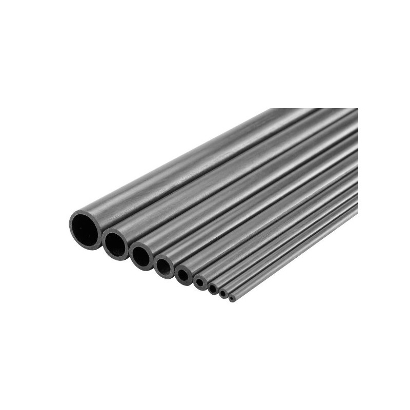 Tube Carbone 15/12 mm 1m - FLASH RC