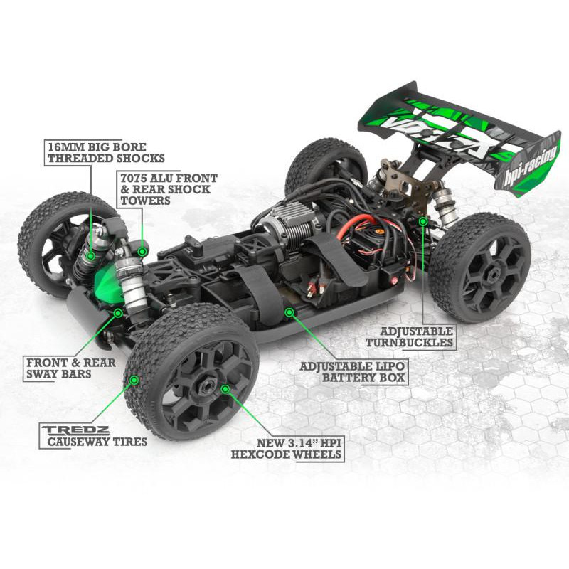 Auto RC fuoristrada - VORZA S TRUGGY FLUX - FLASH RC