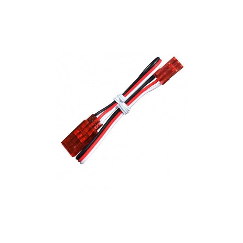 RALLONGE SERVO JR/FUT 90cm ROUGE - FLASH RC