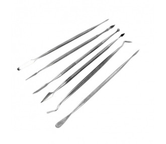 SET DE 6 SPATULES A ENDUIRE INOX - FLASH RC