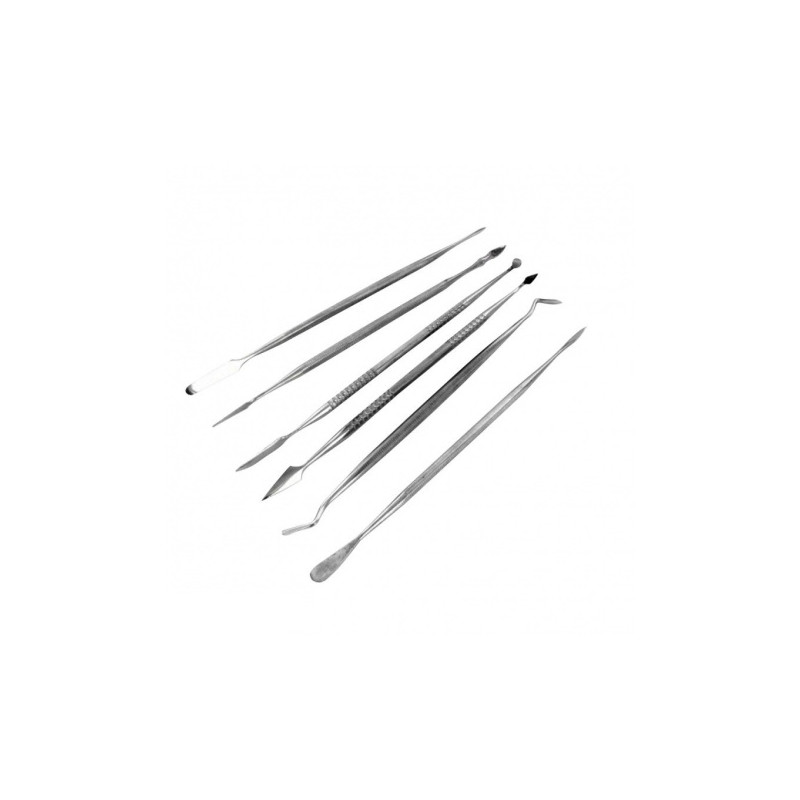 SET DE 6 SPATULES A ENDUIRE INOX - FLASH RC