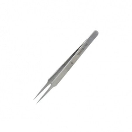 Edelstahlpinzette, eckig, mit spitzem Ende 110mm